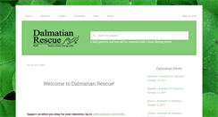 Desktop Screenshot of dalmatianrescue.com