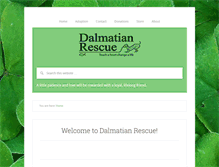 Tablet Screenshot of dalmatianrescue.com